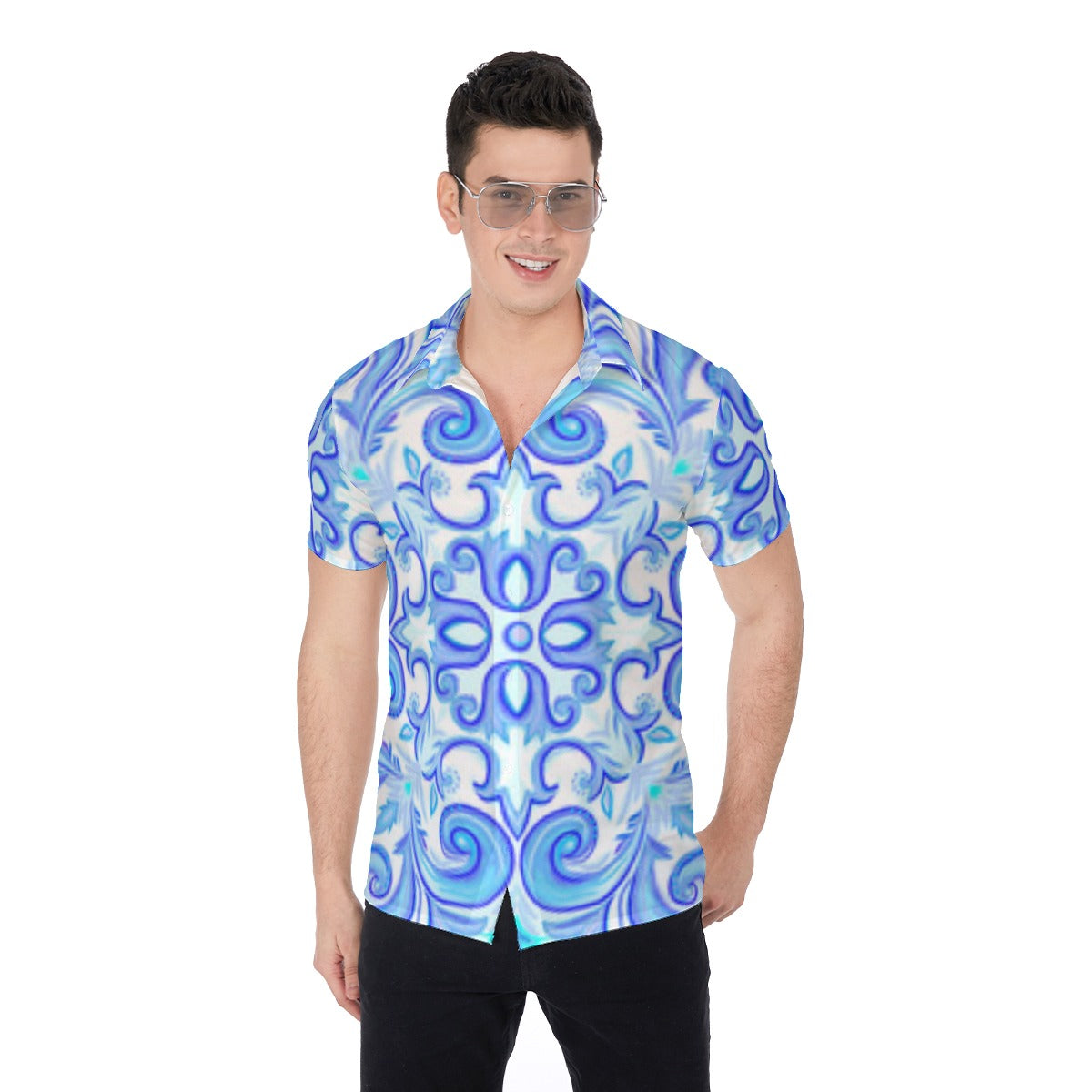 King Me Men's Button Up Shirt