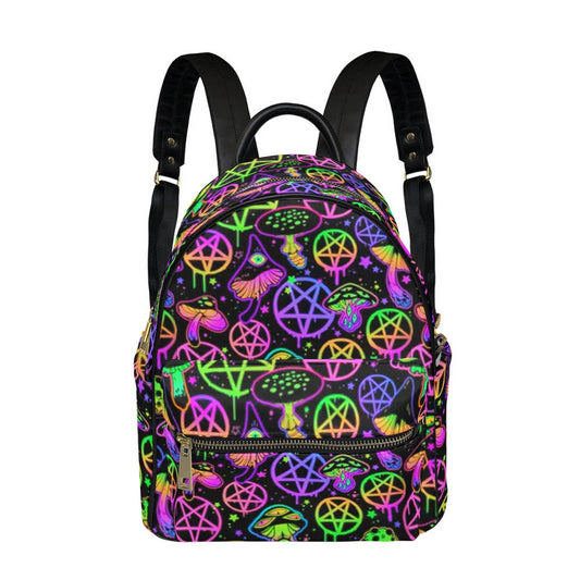 Magic Mushrooms Small Size Backpack