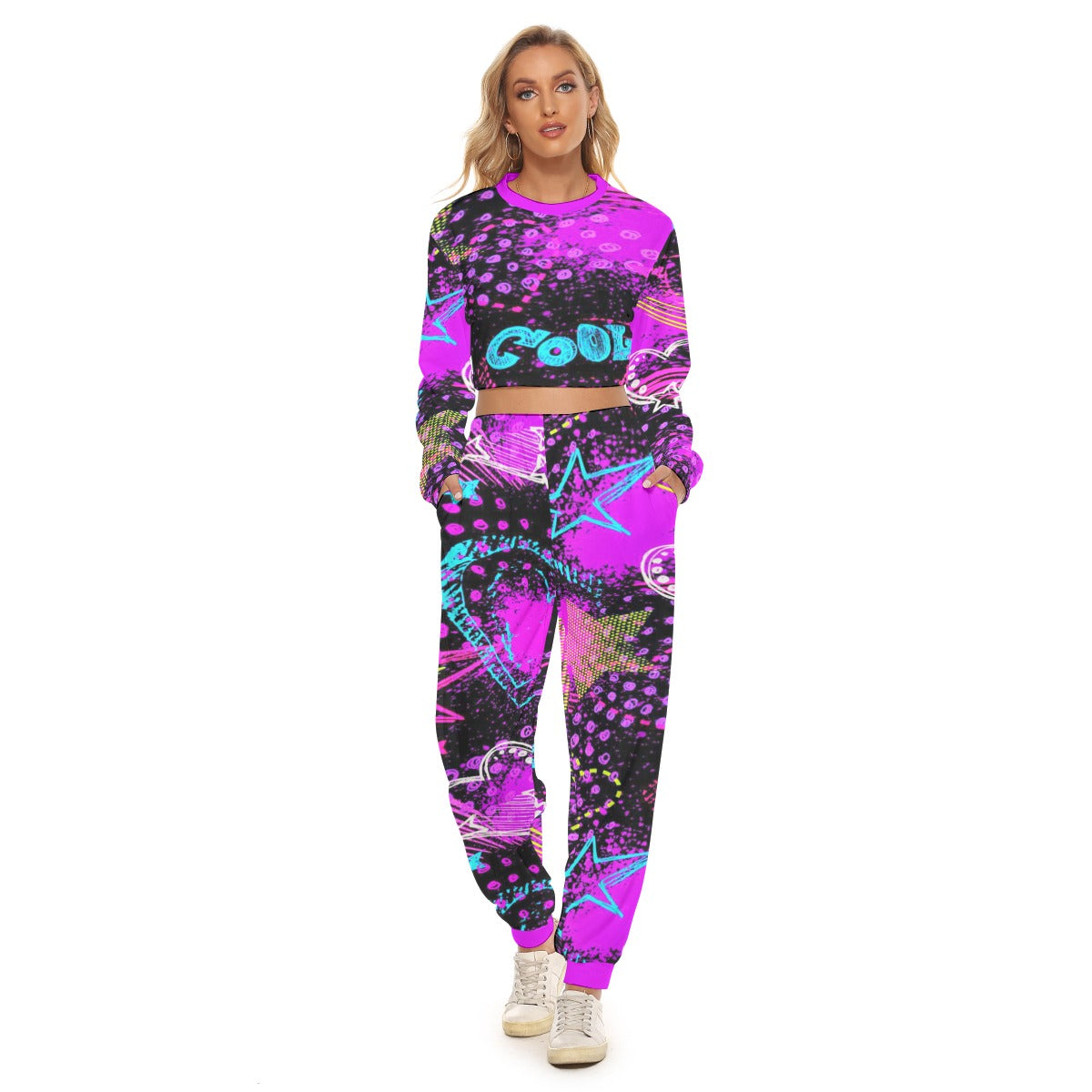 Women's Too Cool Crop Sweatshirt Suit