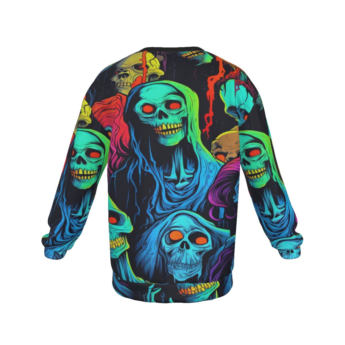 Land Of The Dead Men's Drop Shoulder Round Neck Long-Sleeved Sweatshirt