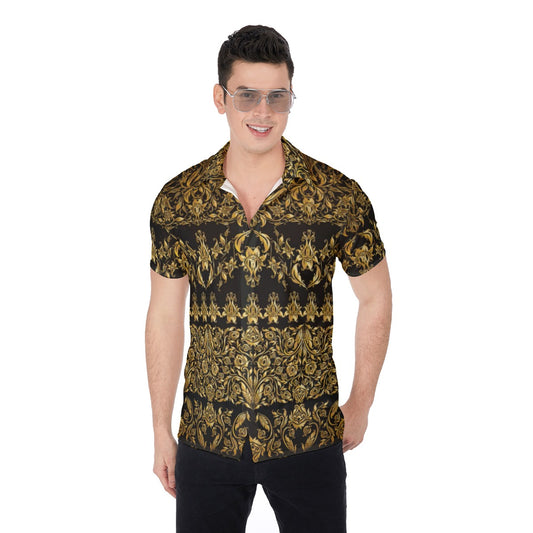 Royal Flowers Men's Button Up