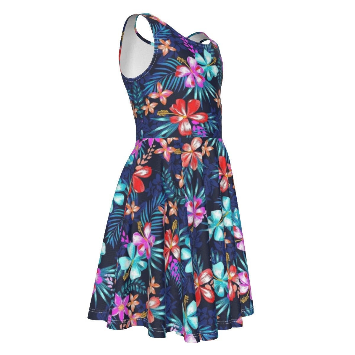 Cris'Sai's Pretty Little Flowers Kid's Sleeveless Vest Dress