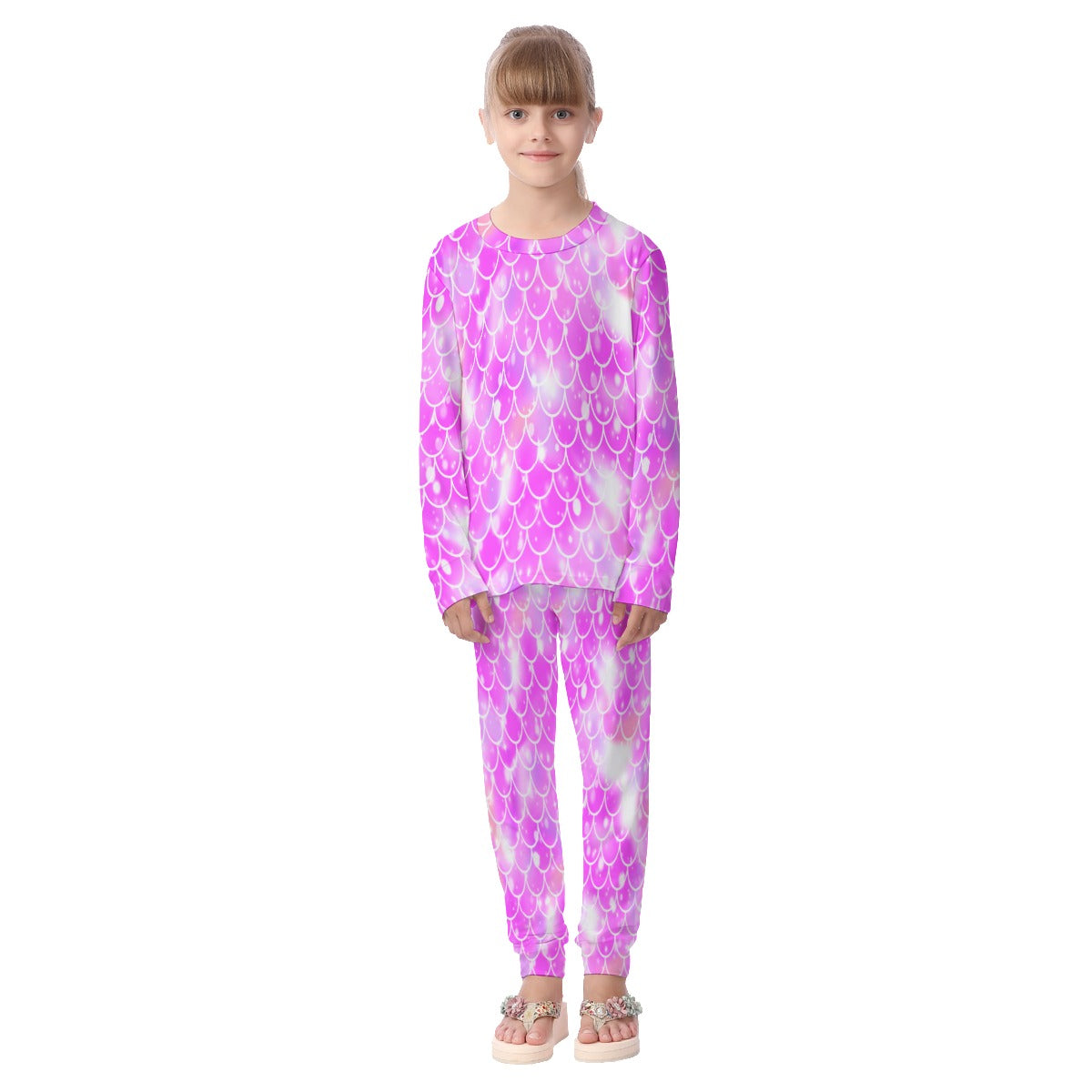 Mermaid Scales Kid's Pajamas Sets