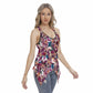 Beautiful Tropical Orchids Women's Skinny Sport Tank Top