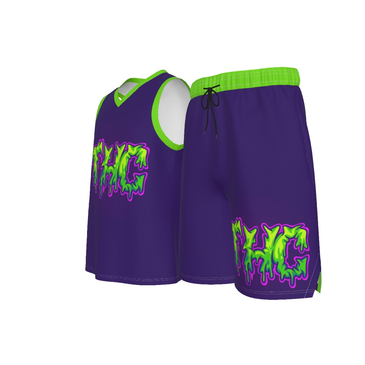 Men's THC Stoners Only V Neck Basketball Suit