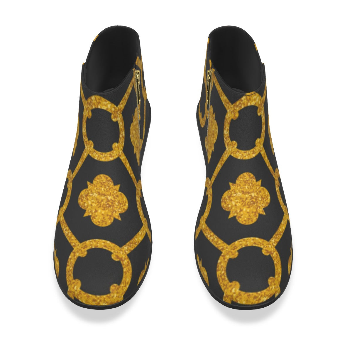 Black & Gold Royalty Made Men's Fashion Boots