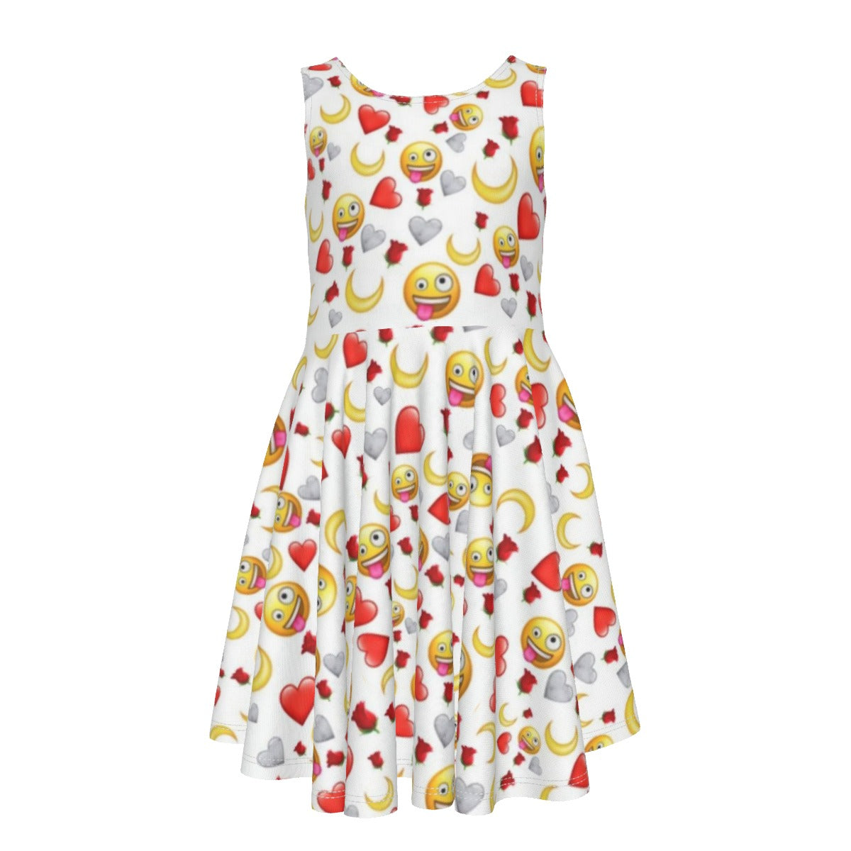 Heart Emoji Kid's Sleeveless Vest Dress