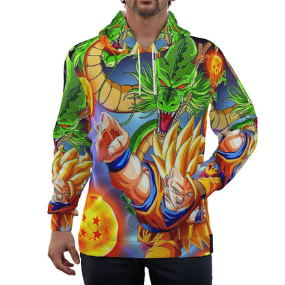 Goku With Dragon Unisex Pullover Hoodie