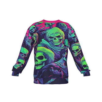 Land Of The Dead Men's Drop Shoulder Round Neck Long-Sleeved Sweatshirt