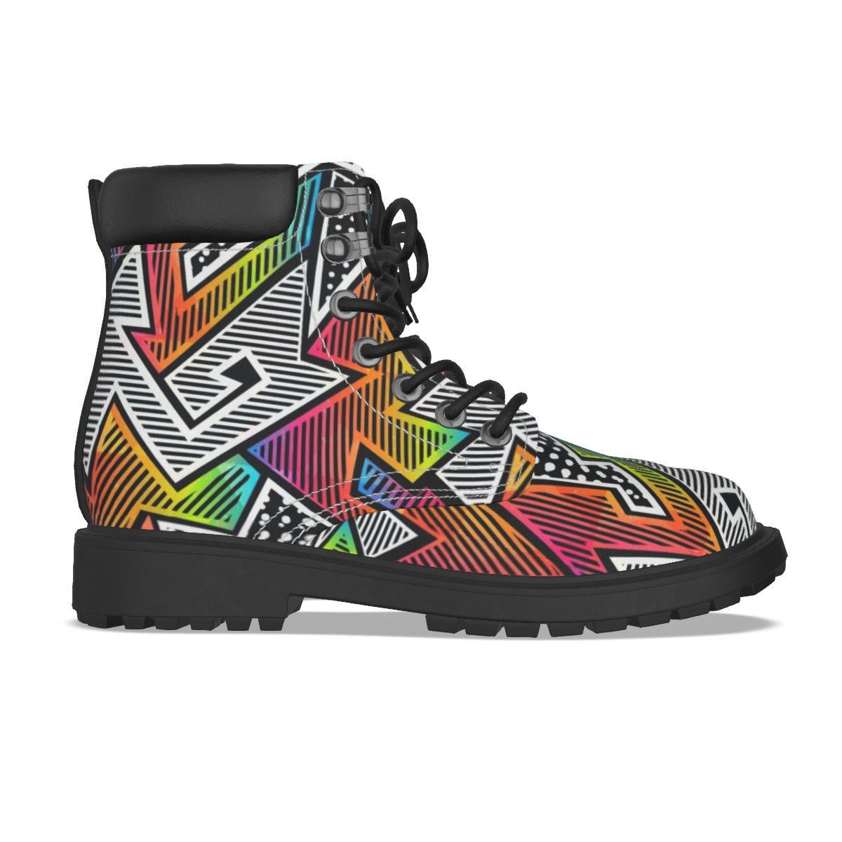 Graffiti Style Women's Short Boots