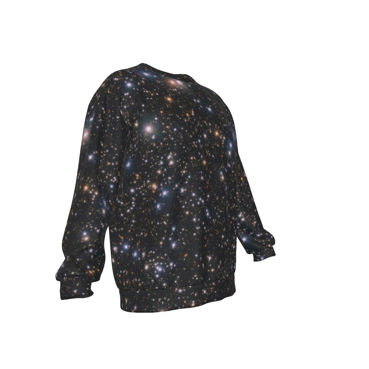 Field Of Stars Men's Drop Shoulder Round Neck Long-Sleeved Sweatshirt