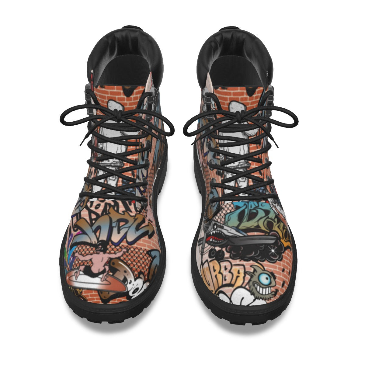 Graffiti Style Women's Short Boots