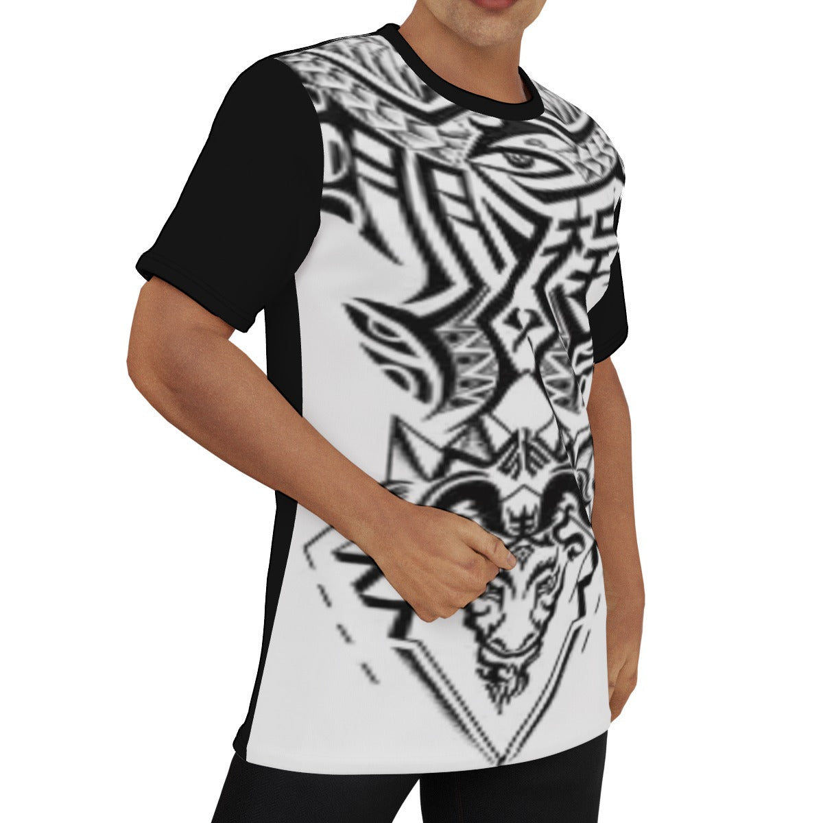 Men's Tattoo Style O-Neck T-Shirt