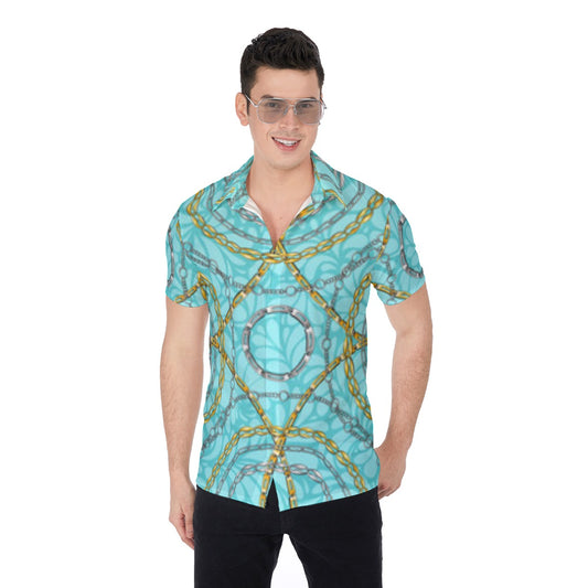 Royal Chains Men's Button Up Shirt