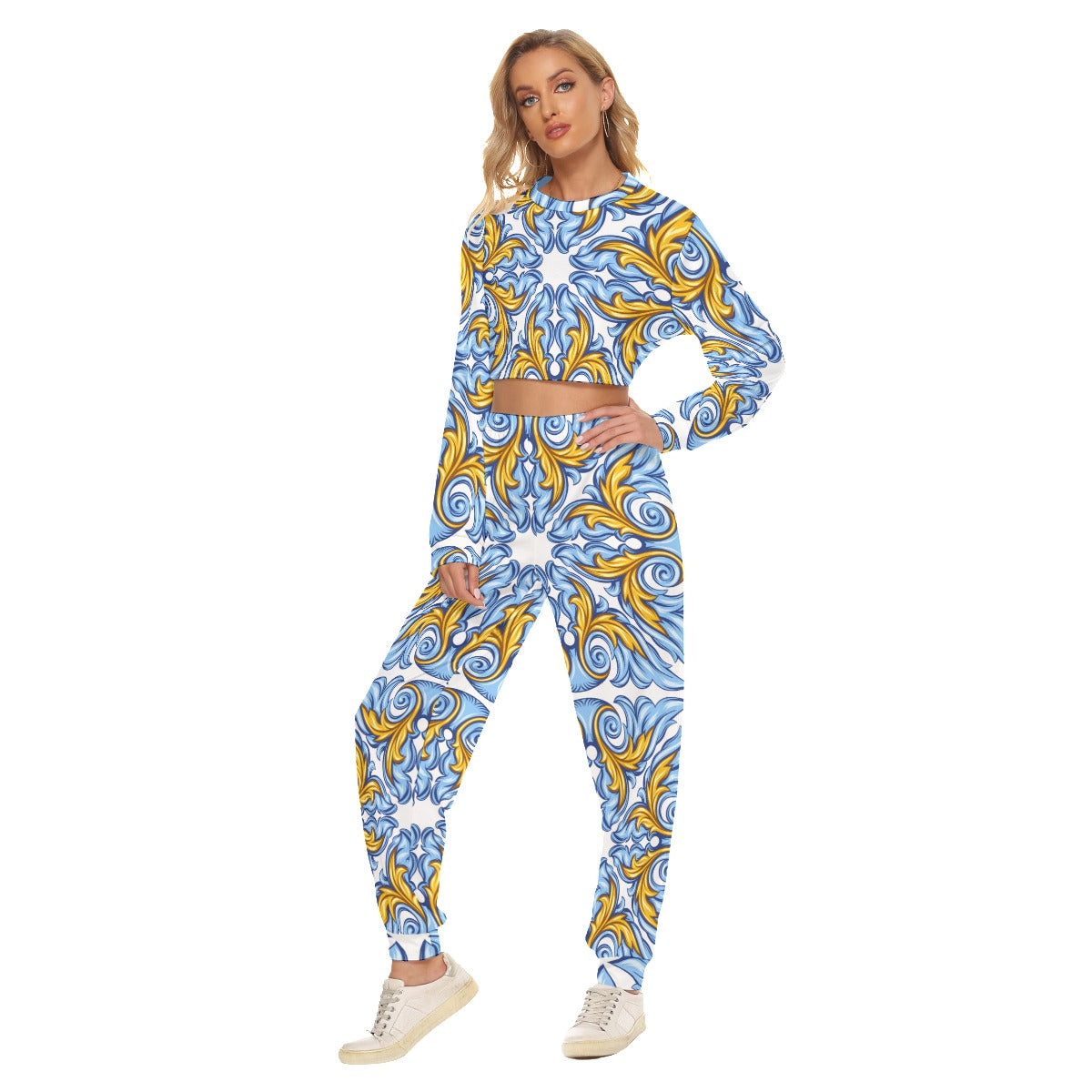 Cute Ass Women's Crop Sweatshirt Suit