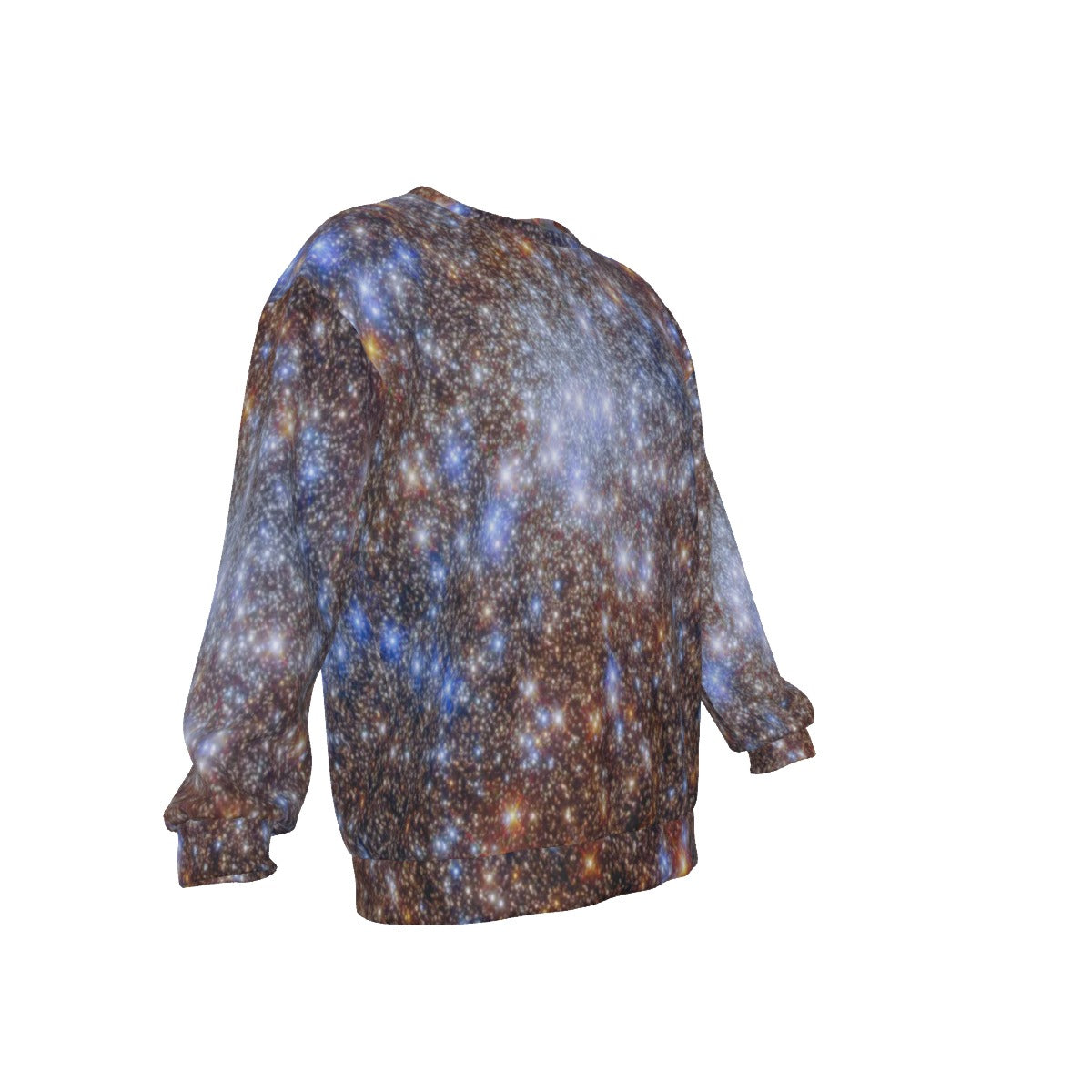 Field Of Stars Men's Drop Shoulder Round Neck Long-Sleeved Sweatshirt