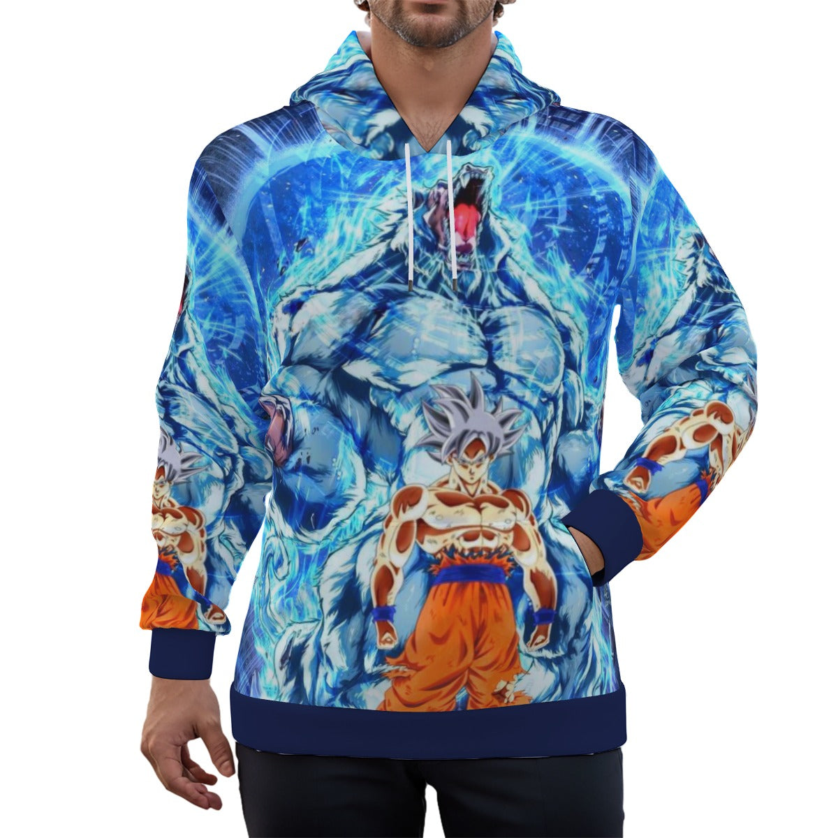 Goku With Great Ape Unisex Pullover Hoodie