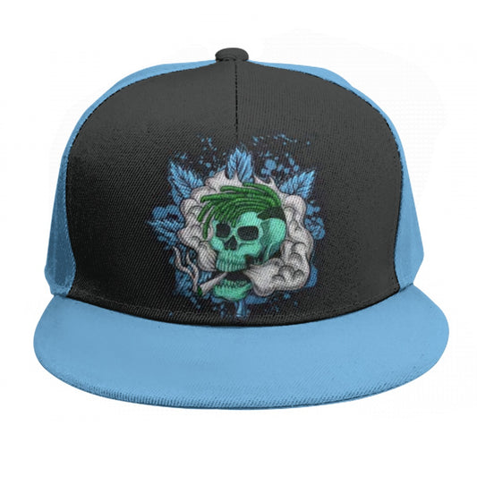 Stoners Only Cannabis Smoking Skull Snap Back