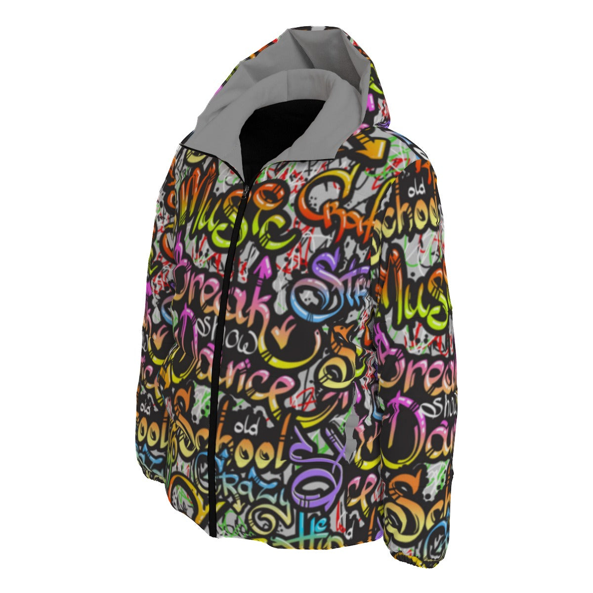 Graffiti Style Winter Time Jacket Unisex