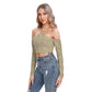 Cute Colorful Abstract Women's Halter Lace-up Top