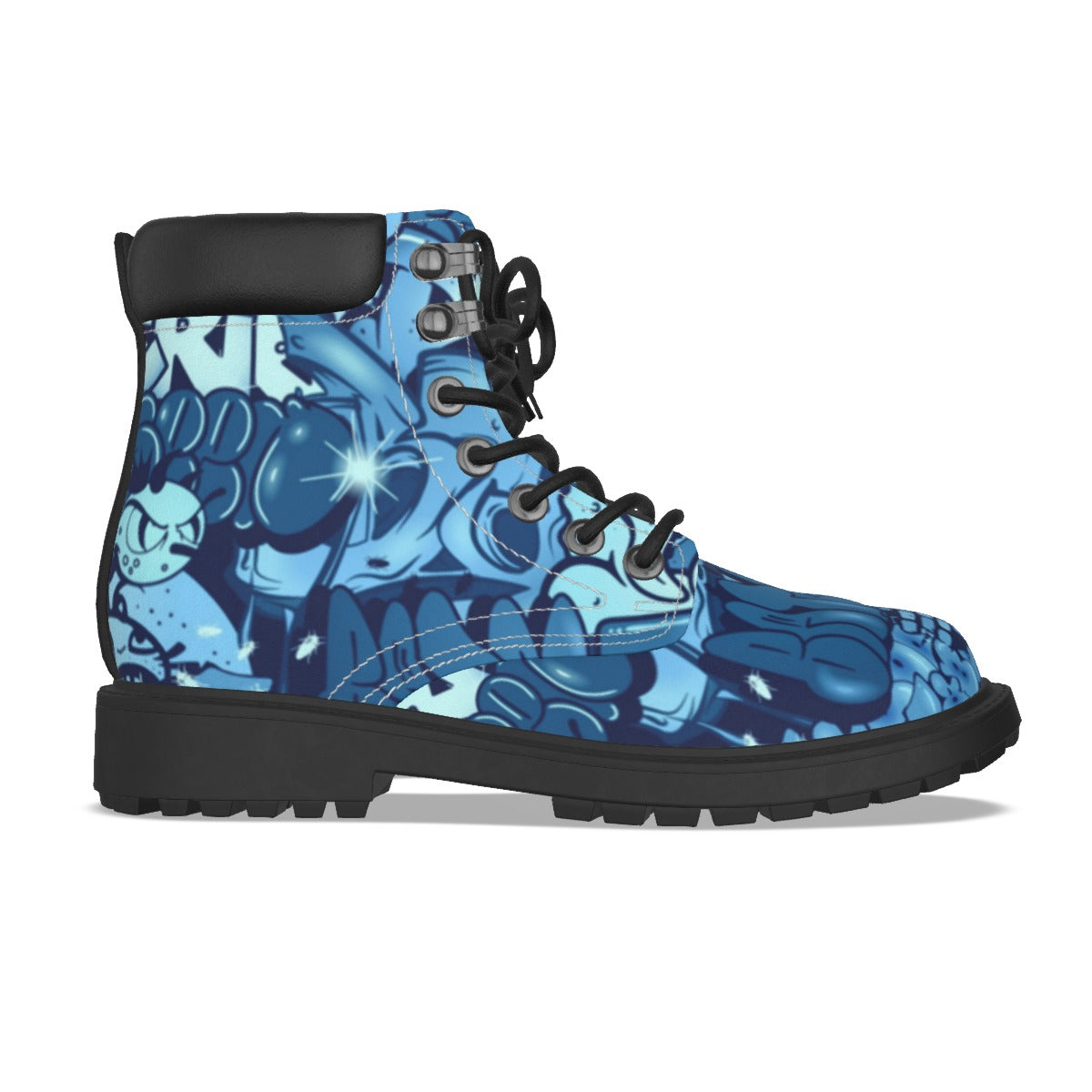 Graffiti Style Women's Short Boots