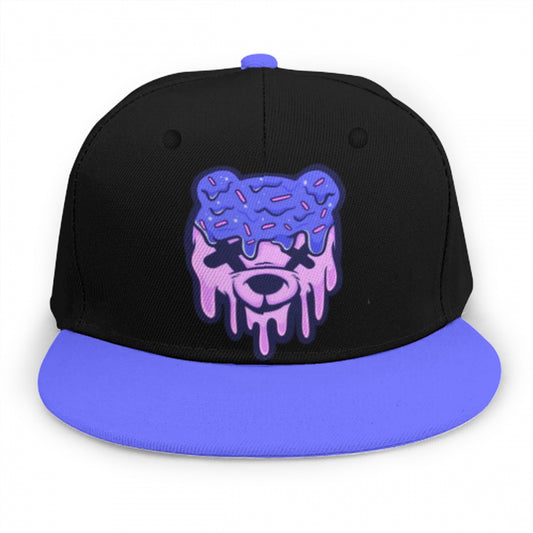 Purple & Blue Ice Cream Teddy Snap Back