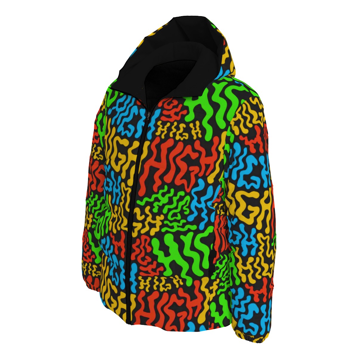 Stay High Trippy Winter Time Jacket Unisex