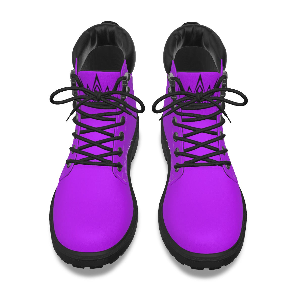 Krown Me King Purple and Black Men's Short Boots