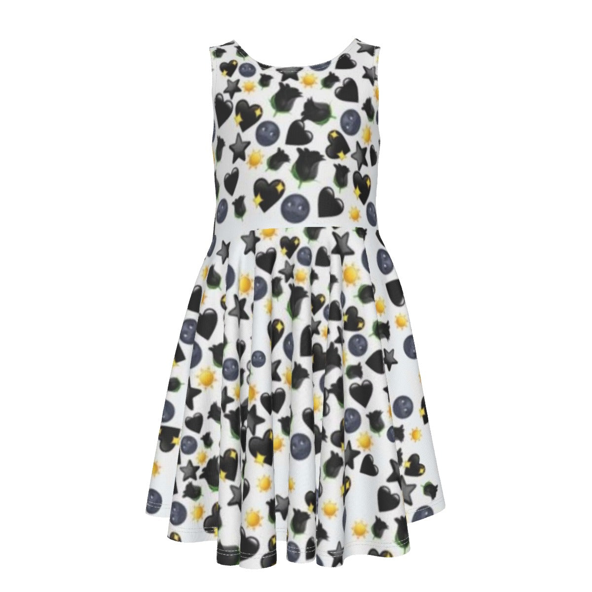 Heart Emoji Kid's Sleeveless Vest Dress