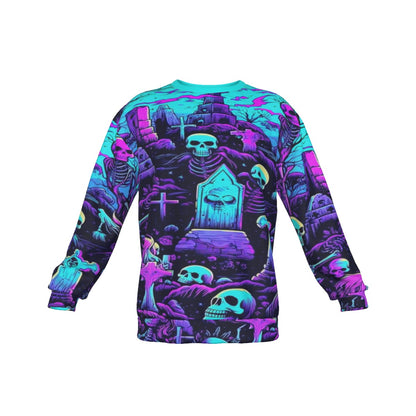 Land Of The Dead Men's Drop Shoulder Round Neck Long-Sleeved Sweatshirt