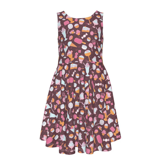 Sweet Treats Kid's Sleeveless Vest Dress