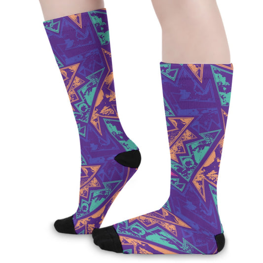 Abstract Long Socks