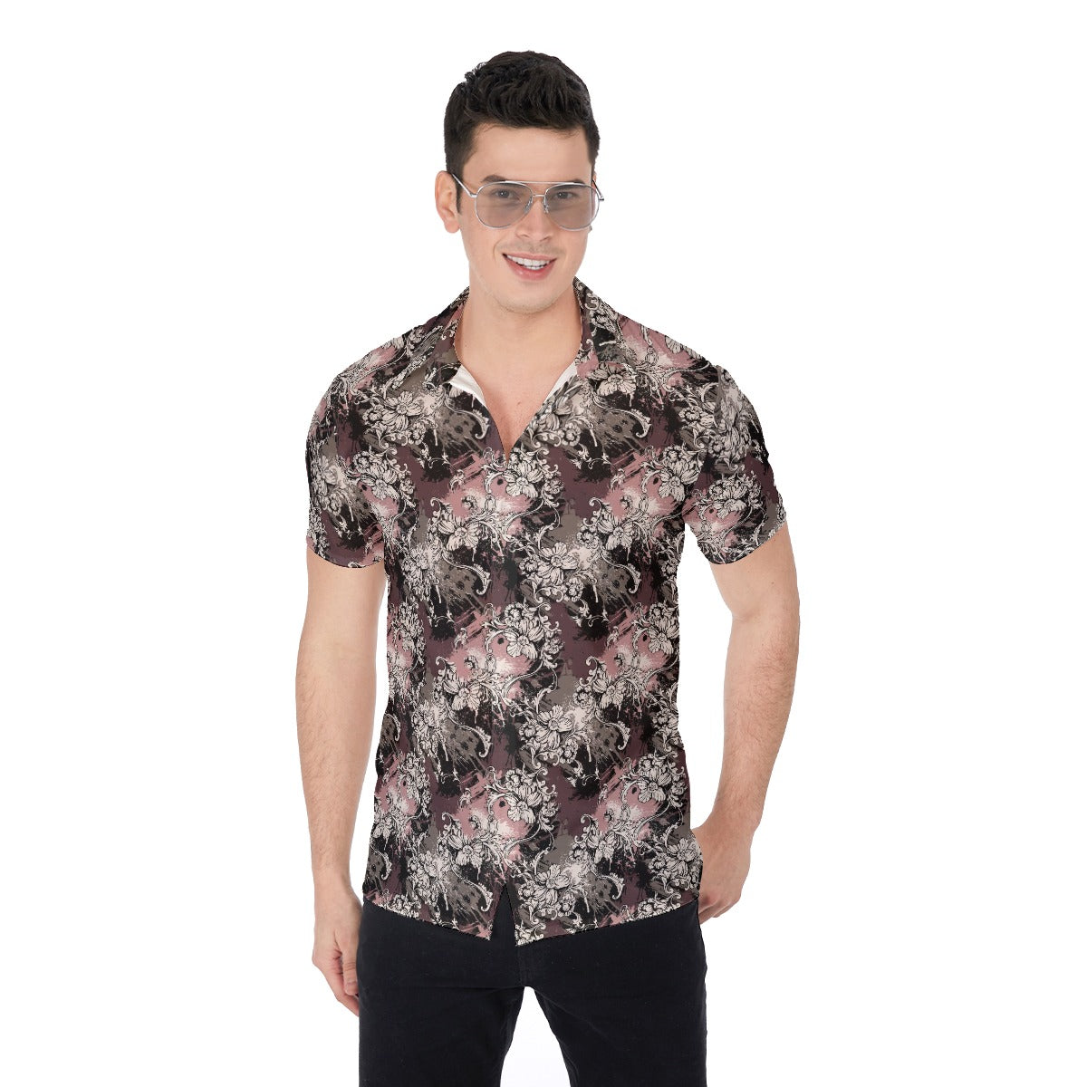 Cris'sai's Pretty Little Flowers Men's Button Up