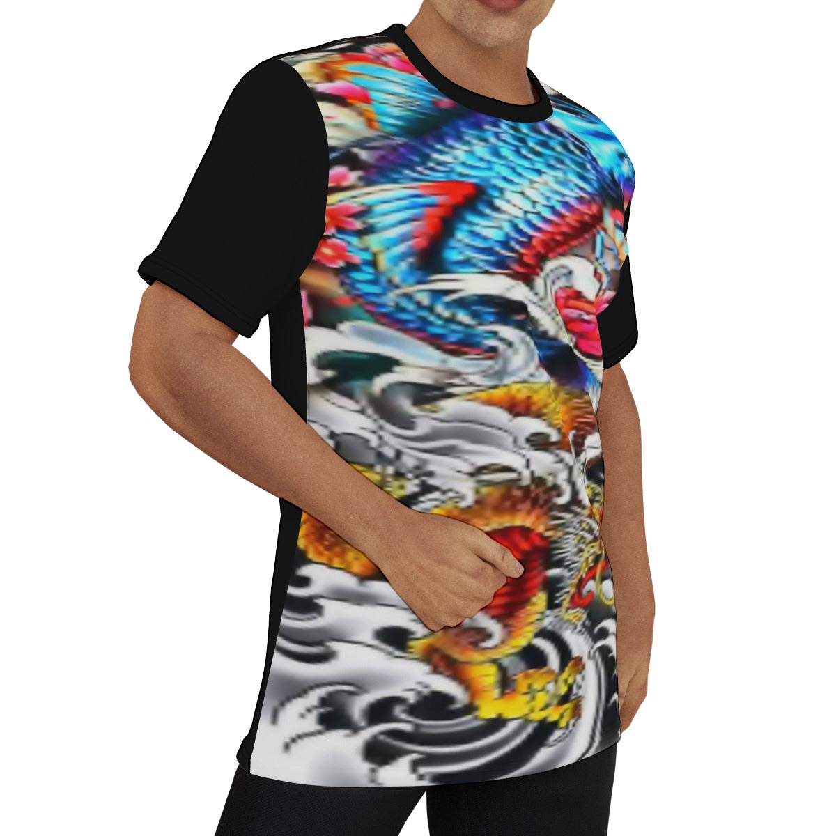 Men's Tattoo Style O-Neck T-Shirt