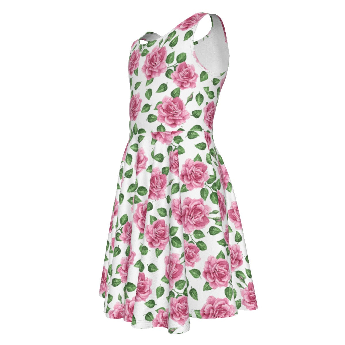 Cris'Sai's Pretty Little Flowers Kid's Sleeveless Vest Dress