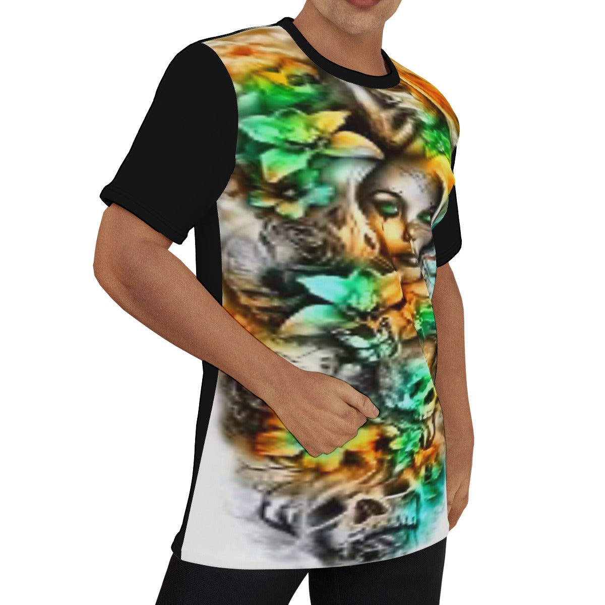 Men's Tattoo Style O-Neck T-Shirt