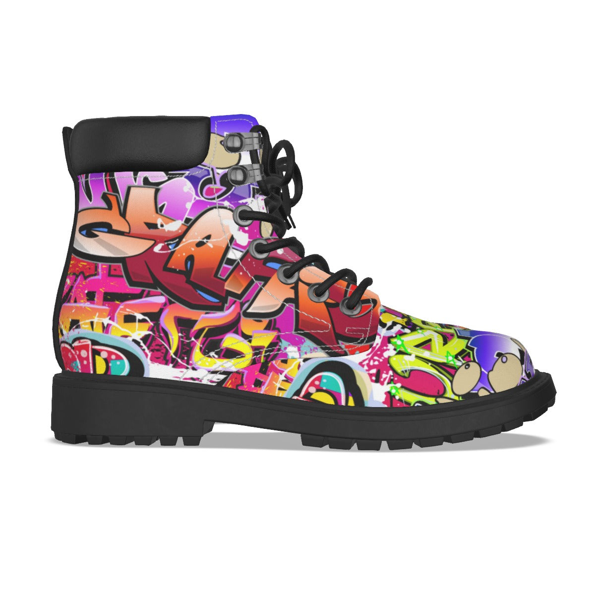 Graffiti Style Women's Short Boots