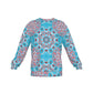 Mandala Effect Men's Drop Shoulder Round Neck Long-Sleeved Sweatshirt