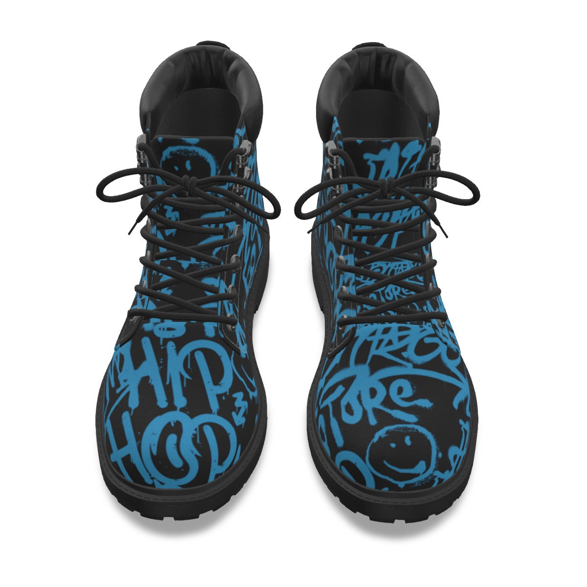 Graffiti Style Men's Short Boots