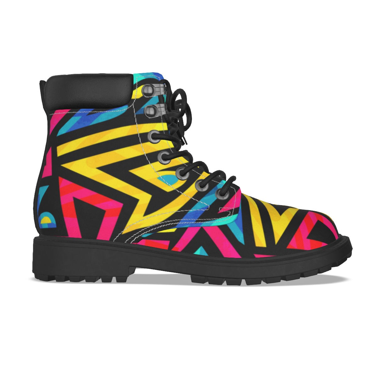 Graffiti Style Men's Short Boots