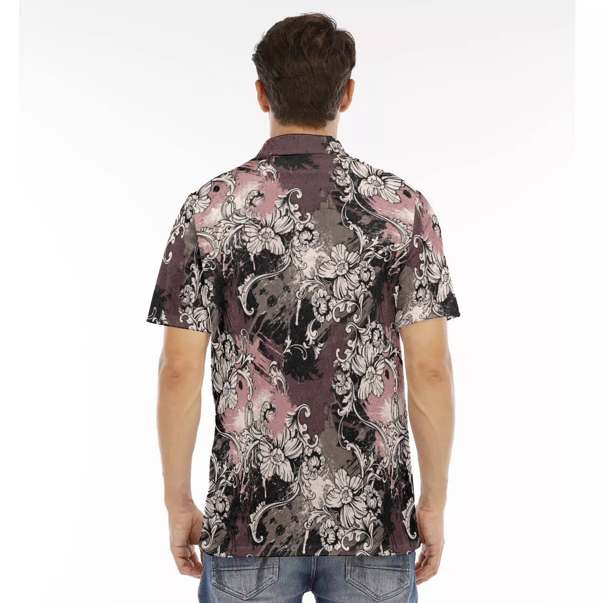 Cris'sai's Pretty Little Flowers Men's Polo Shirt