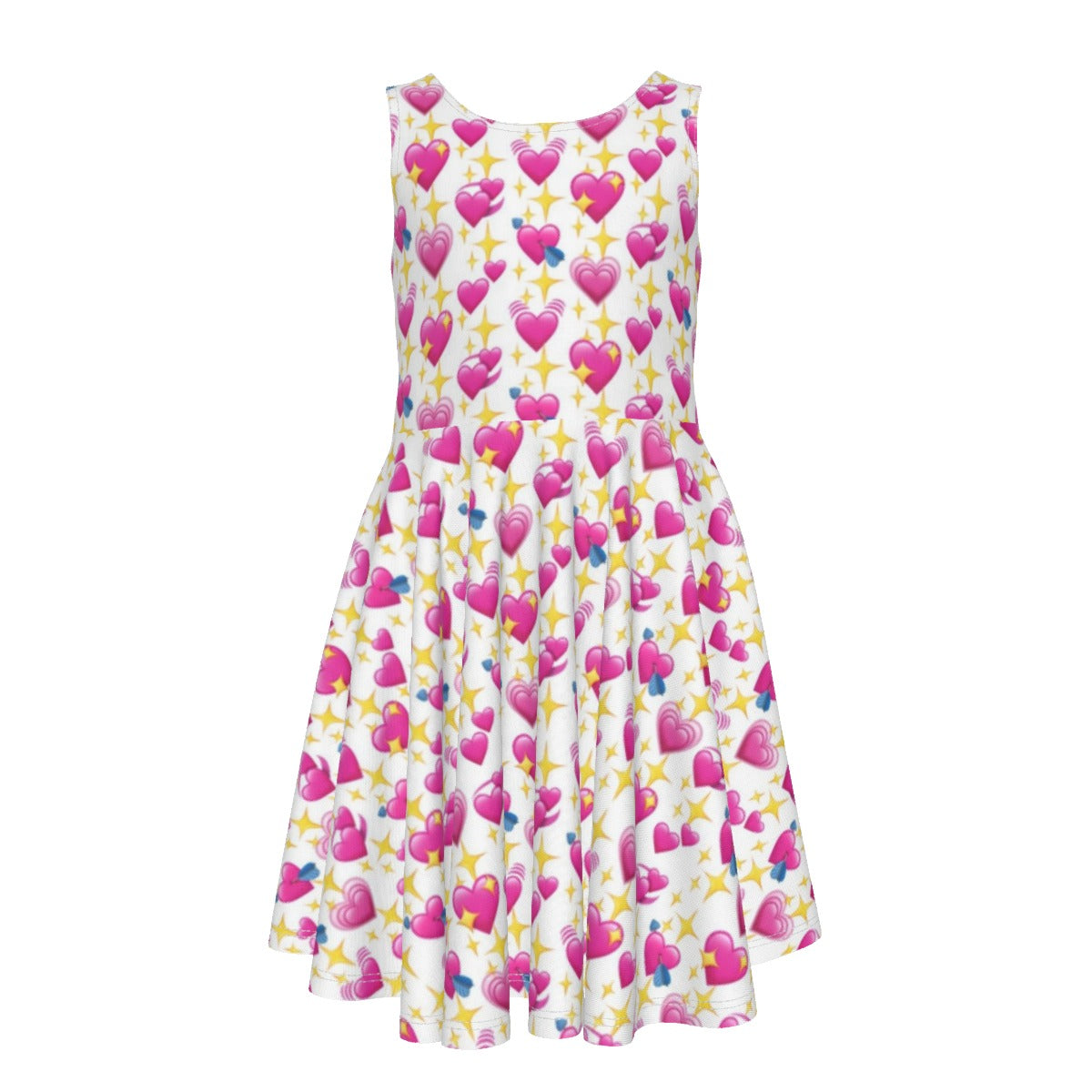 Heart Emoji Kid's Sleeveless Vest Dress