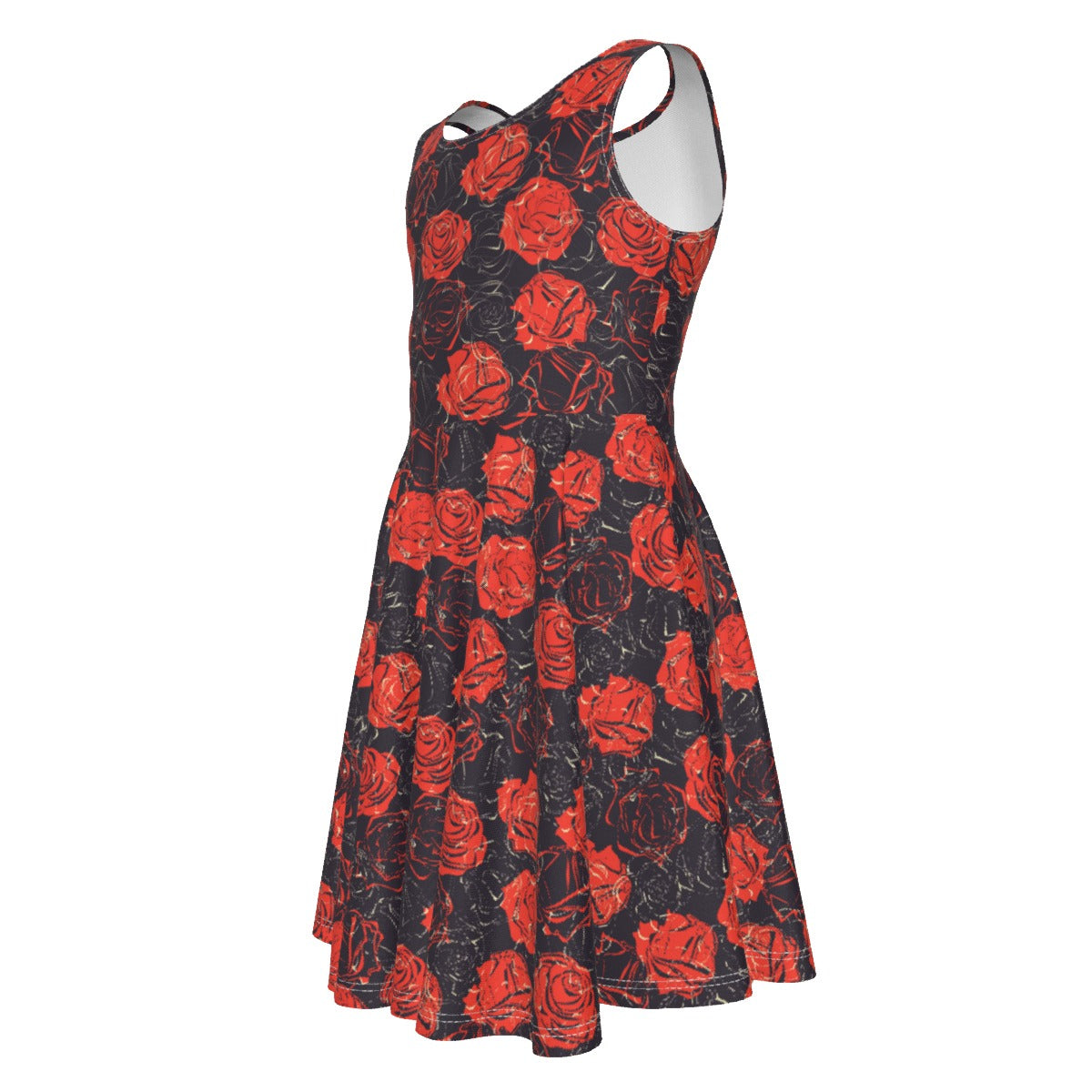 Cris'Sai's Pretty Little Flowers Kid's Sleeveless Vest Dress