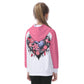 Kid's Gothic Hearts Raglan Pullover Hoodie