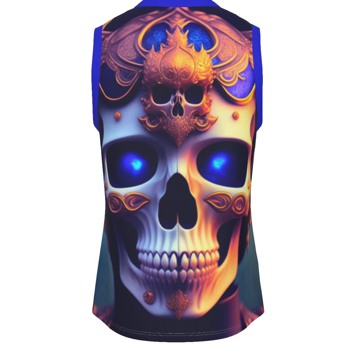 Skull King Men's V Neck Basketball Top