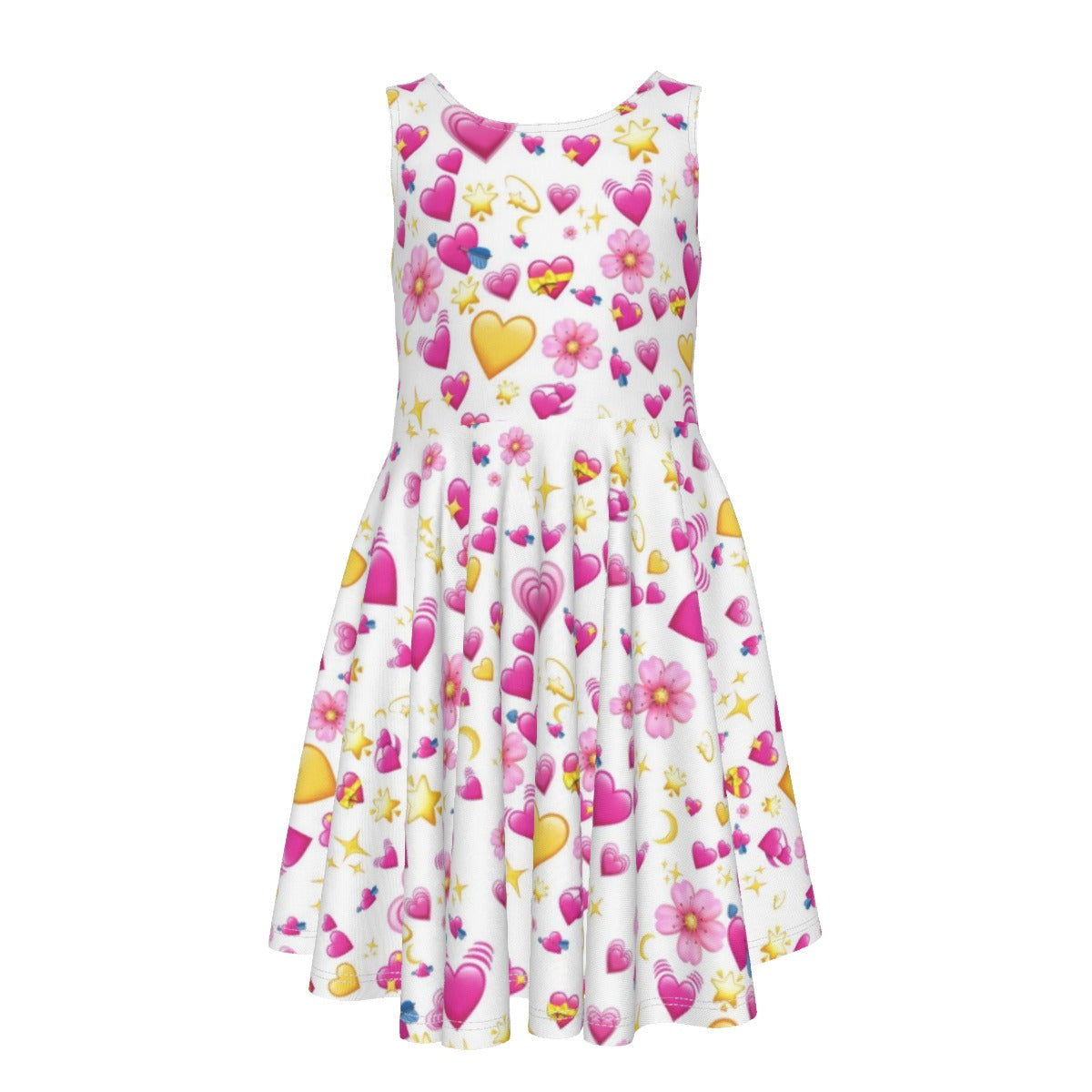 Heart Emoji Kid's Sleeveless Vest Dress