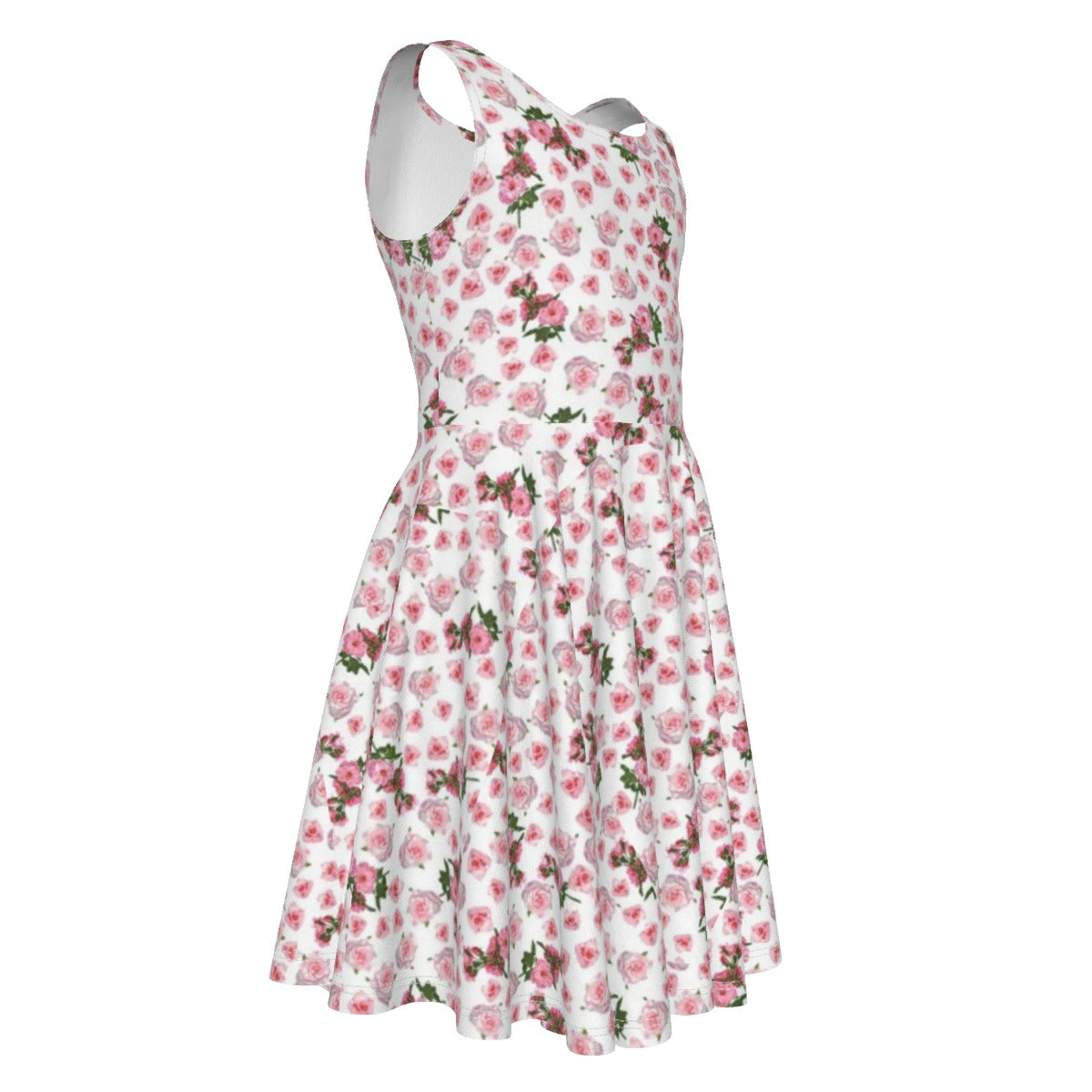 Cris'Sai's Pretty Little Flowers Kid's Sleeveless Vest Dress