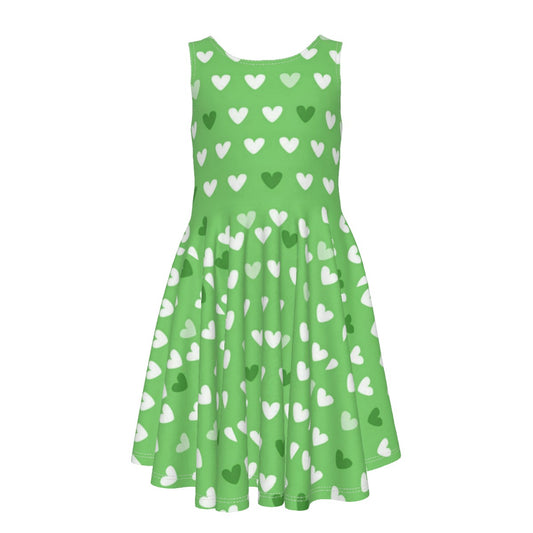 Her Heart Kid's Sleeveless Vest Dress