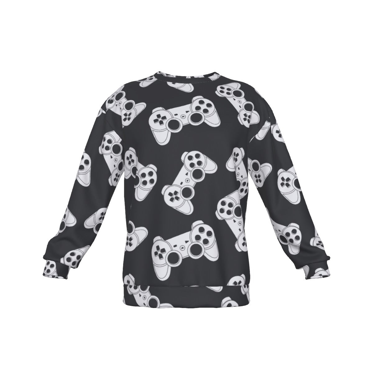 Gamers Only Men's Drop Shoulder Round Neck Long-Sleeved Sweatshirt