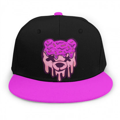 Pink & Purple Ice Cream Teddy Snap Back